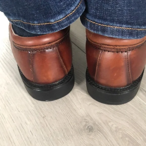 Dockers Brown Leather Cap Toe Shoes - Mens US Size 10.5 - Picture 12 of 14